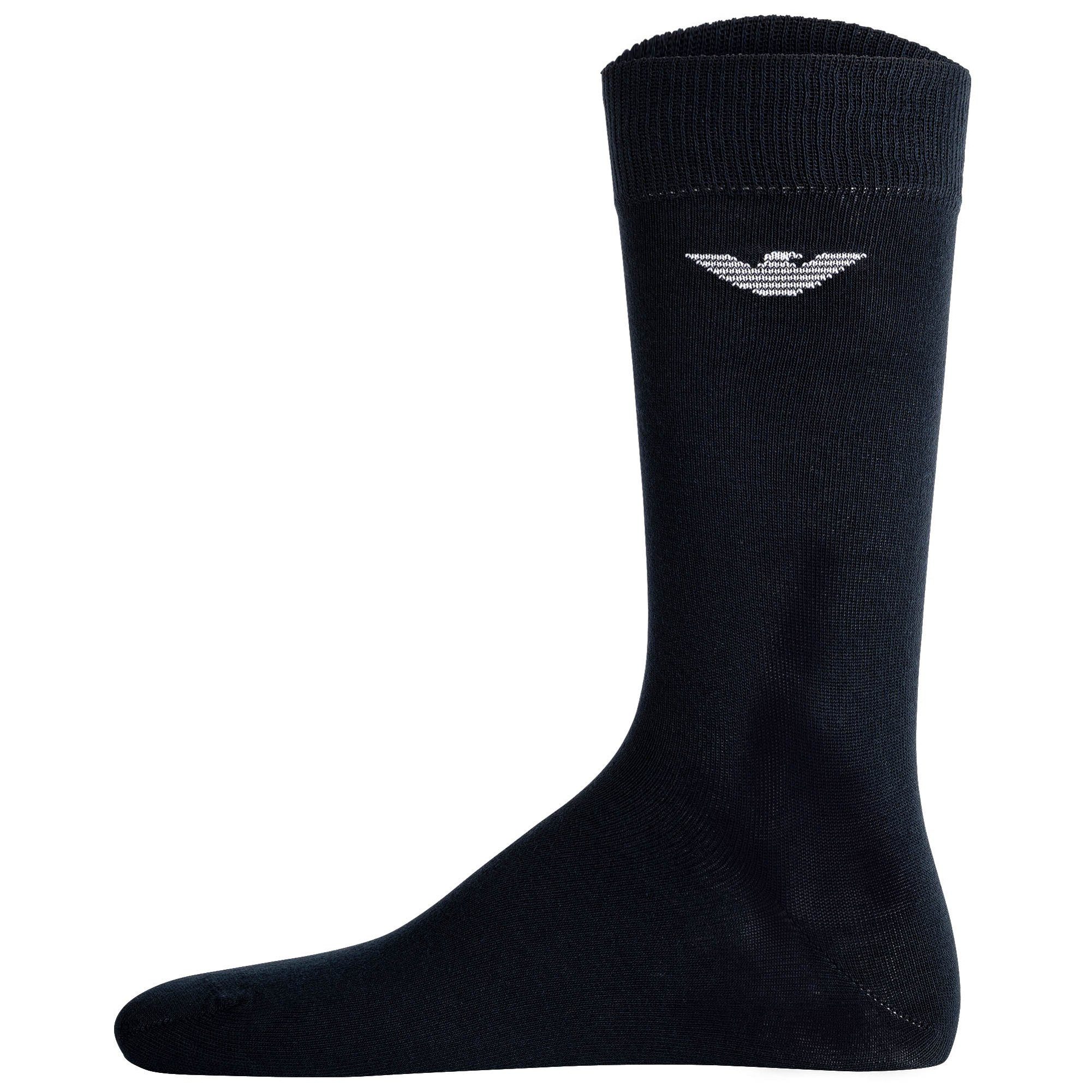 Emporio Armani Kurzsocken Herren Socken 6er Pack Baumwolle Casual Cotton 6P (Packung, 6er Pack)