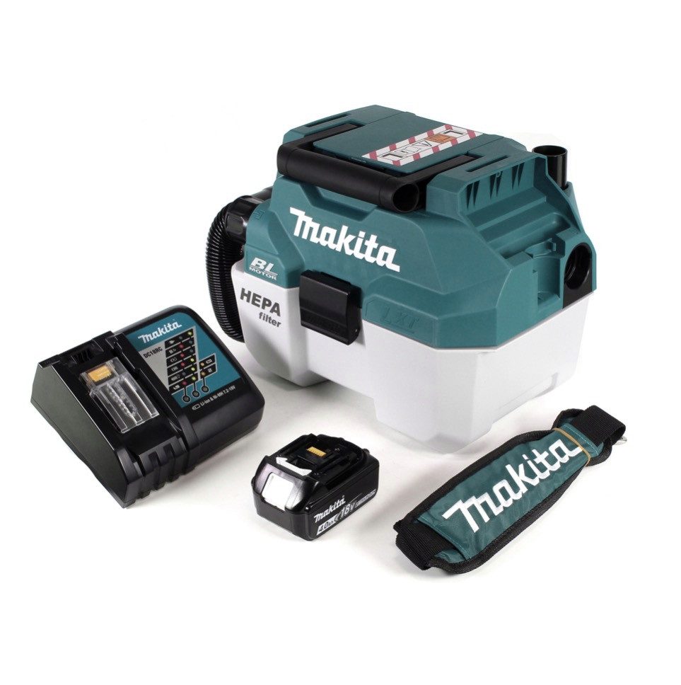 Makita Staubabsauger DVC 750 LRM1X3 Akku Staubsauger Nass und Trockensauger 18 V tragbar