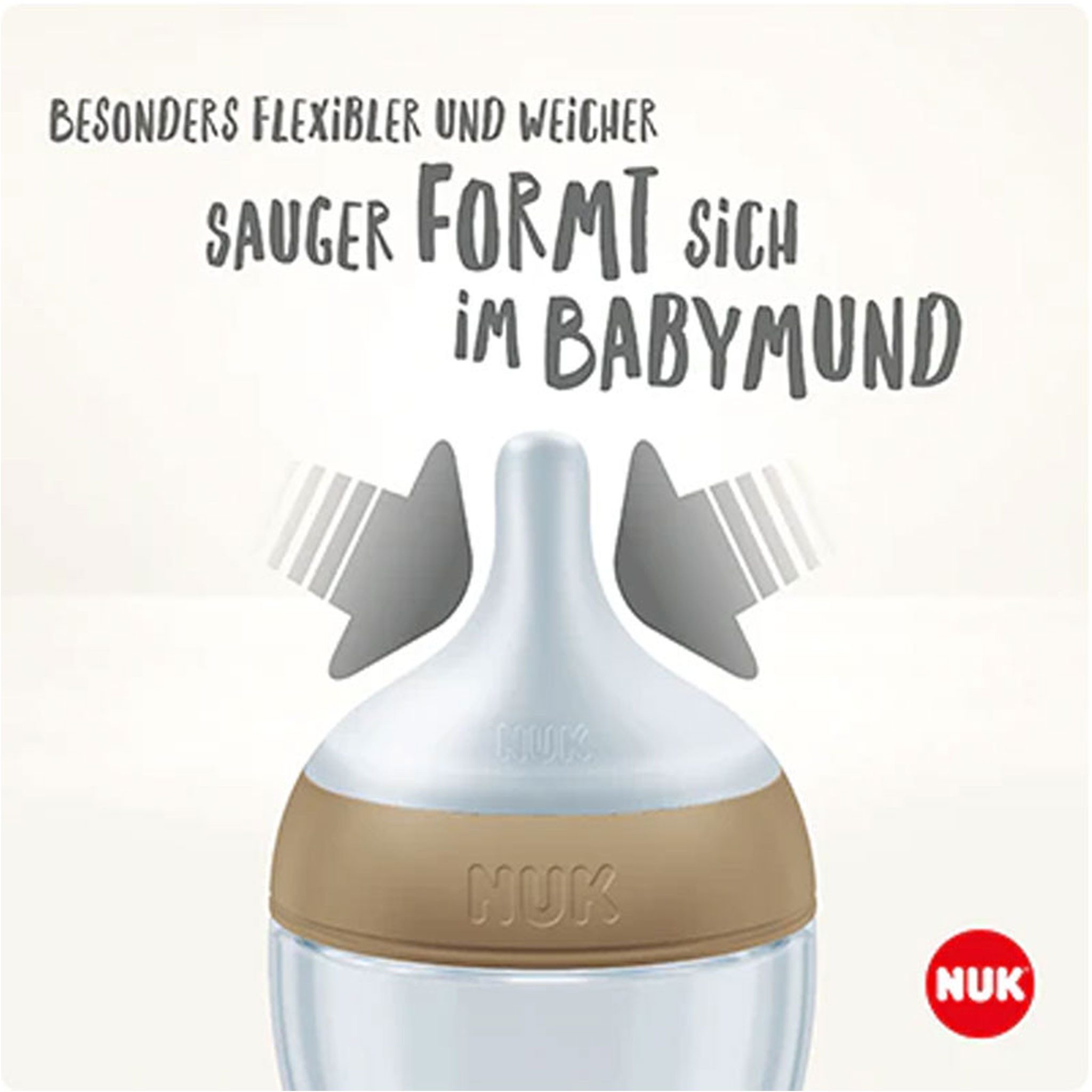 NUK Babyflasche NUK Perfect Match Babyflasche + Disney Mickey Mouse Magic Cup 230ml