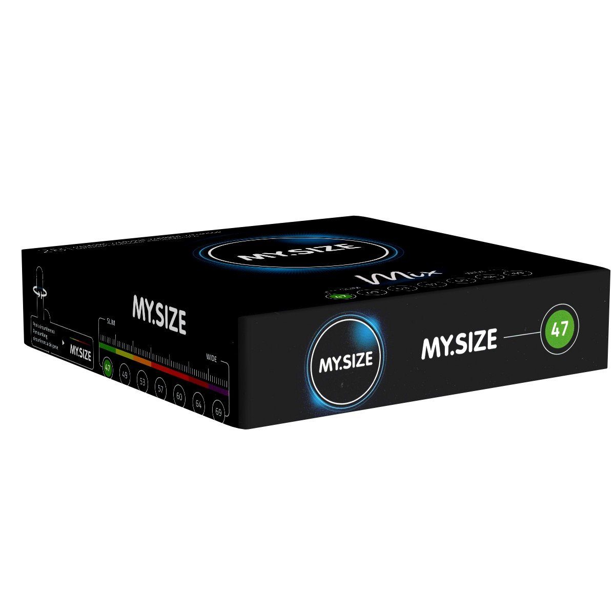 MY.SIZE Kondome Classic 47 MIX Packung mit, 28 St., im gemischten Sortiment, Kondome für besten Tragekomfort und Sicherheit