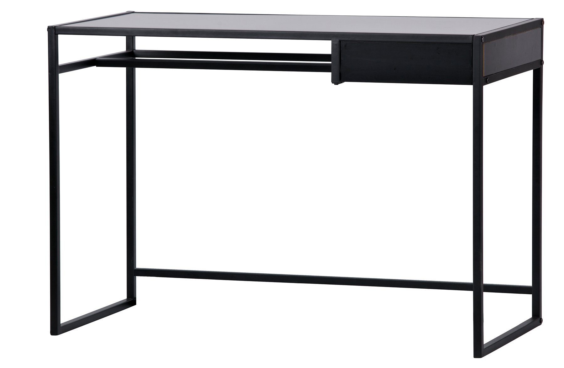 Metall Schreibtisch Black Teun - Schreibtisch WOOOD