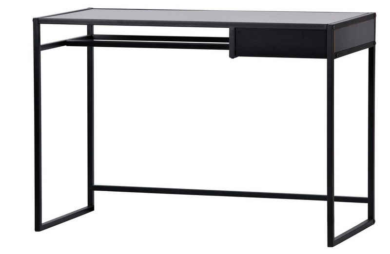 WOOOD Schreibtisch Schreibtisch Teun - Metall Black