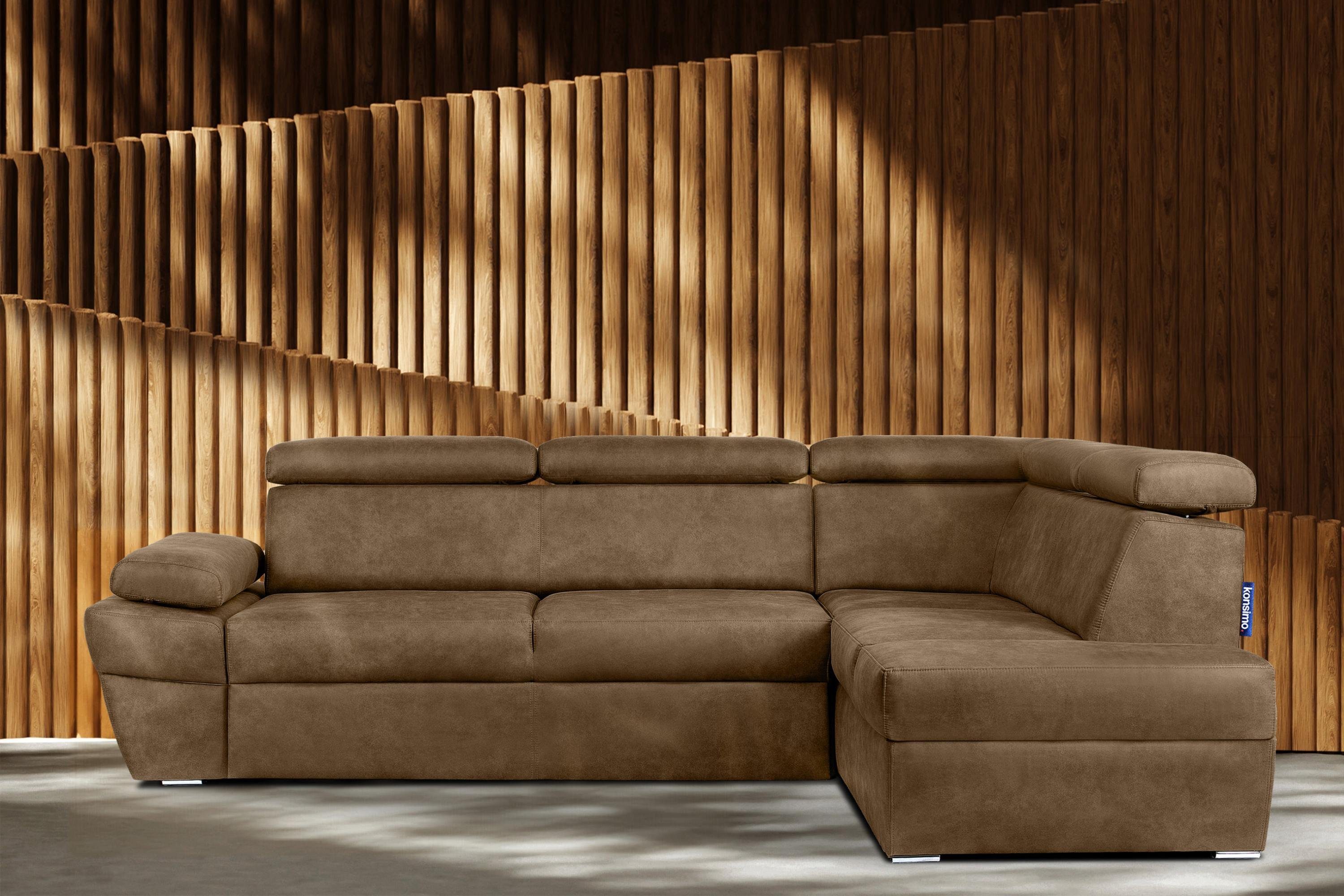KONSIMO® Ecksofa RATLO Ecksofa, mit Bettfunktion günstig online kaufen