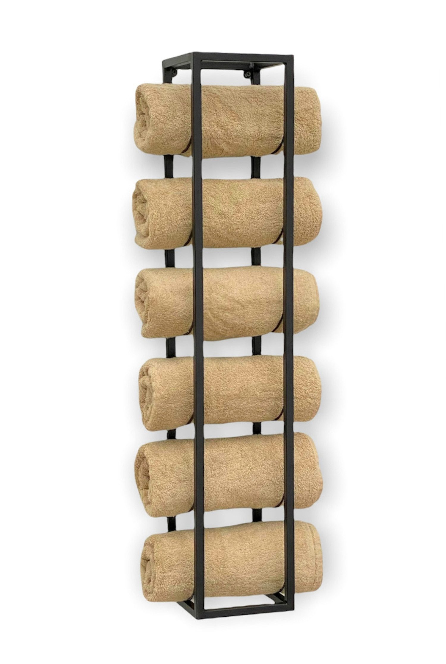 DanDiBo Handtuchregal Handtuchhalter Bad Wand Metall Schwarz 96243 Modern, günstig online kaufen