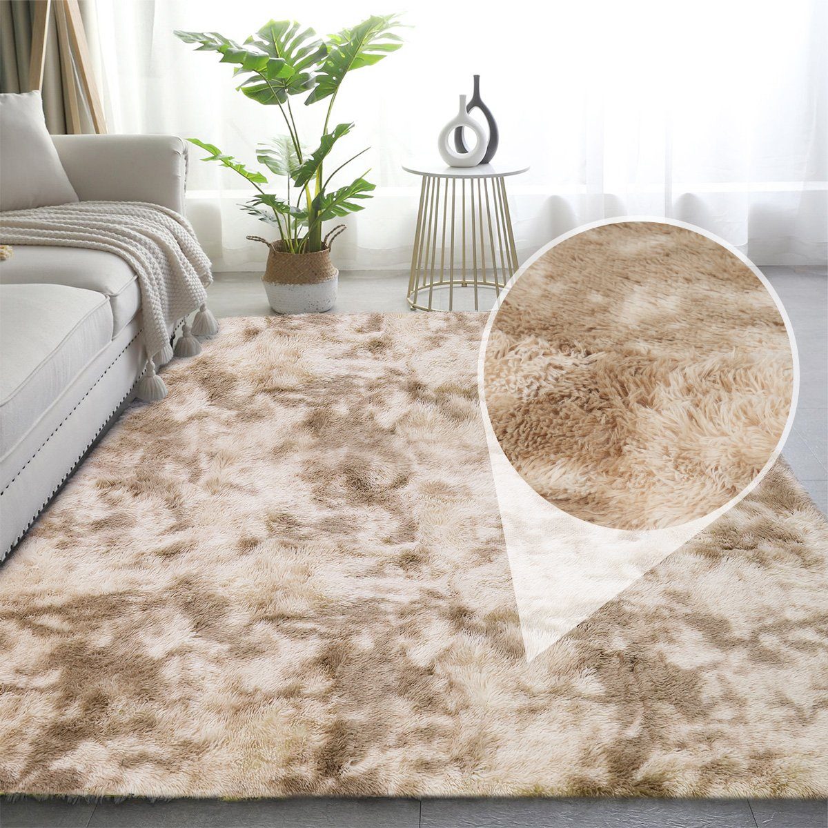 MULISOFT Hochflor-Teppich, rechteckig, Höhe: 30 mm, günstig online kaufen