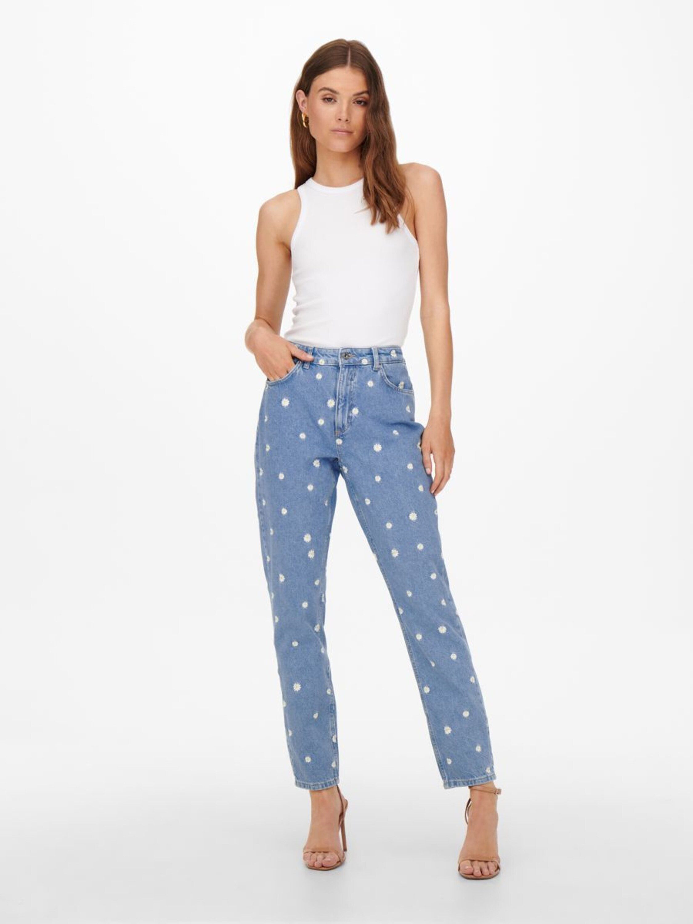 ONLY 7/8-Jeans (1-tlg) Stickerei günstig online kaufen