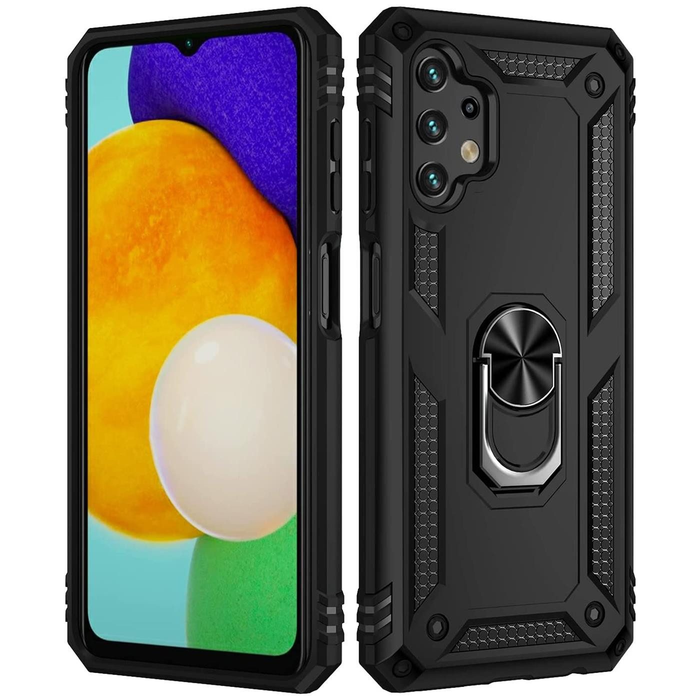 CoolGadget Handyhülle Armor Shield Case für Samsung Galaxy A32 5G 6,5 Zoll, Outdoor Cover mit Magnet Ringhalterung Handy Hülle für Samsung A32 5G – Bild 2 von 5
