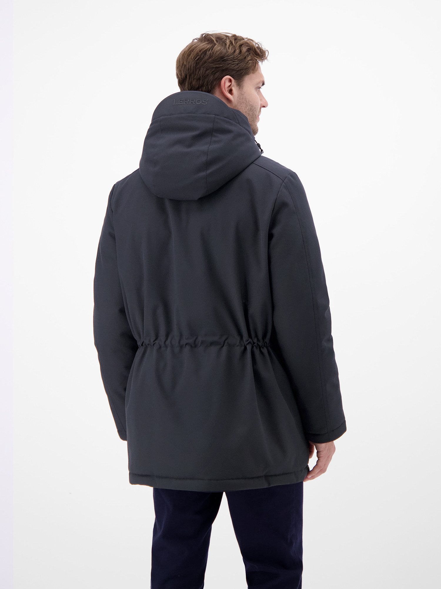 LERROS Parka Herren-Parka in Twillstruktur