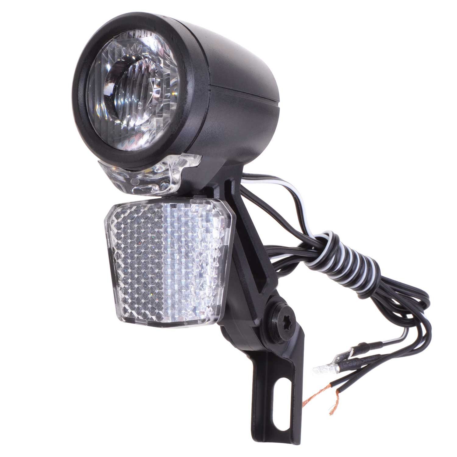 Filmer Fahrrad-Frontlicht LED Frontlicht 30Lux Dynamo Fahrradlicht, Fahrrad Scheinwerfer Standlicht Taglicht Reflektor StVZO zugelassen – Bild 2 von 2