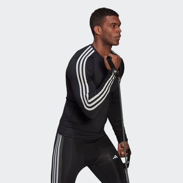 adidas Performance Funktionsshirt TECHFIT 3STREIFEN TRAINING LONGSLEEVE