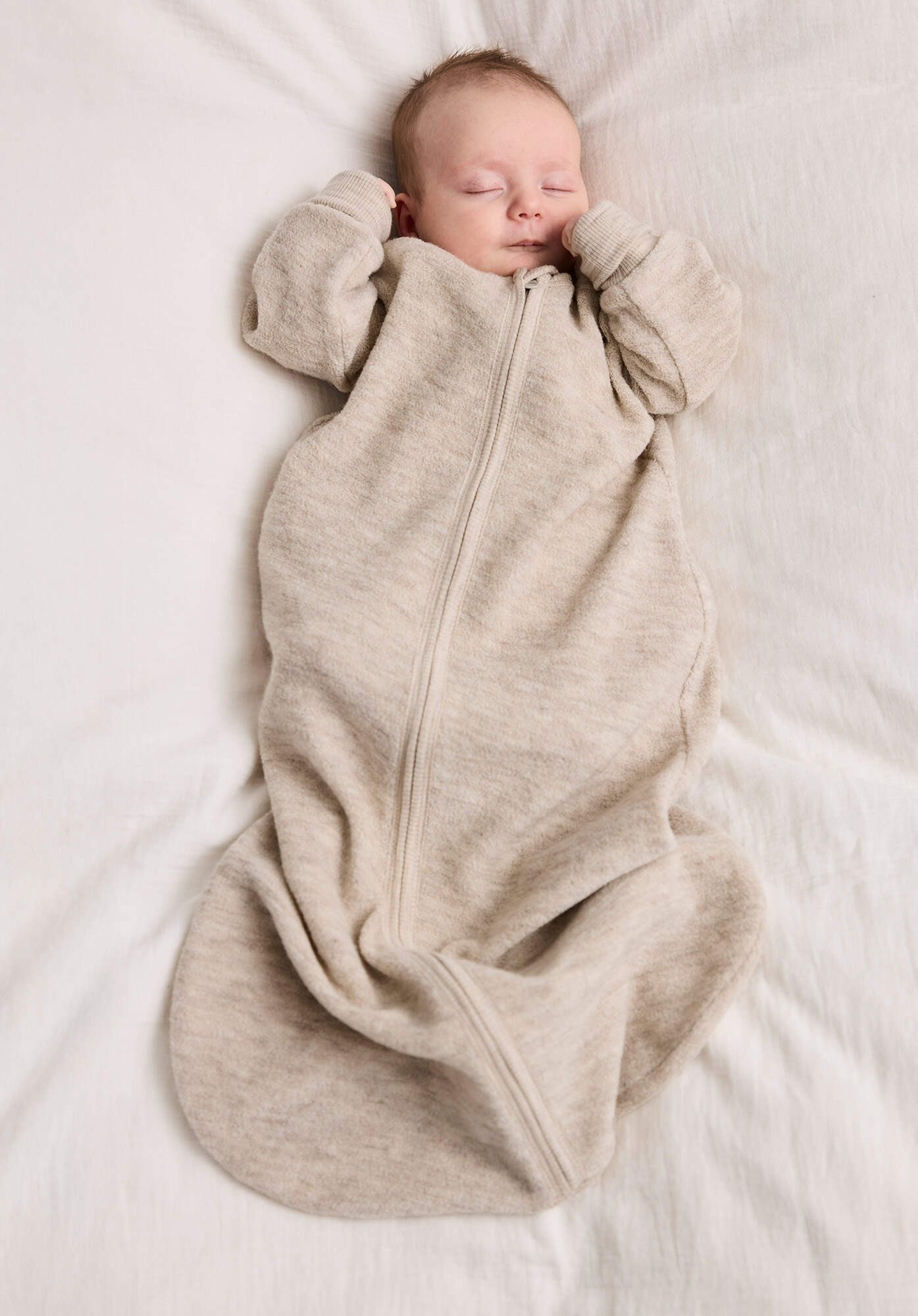 Hessnatur Babyschlafsack Wollfrottee aus reiner Bio-Merinowolle (1 tlg)