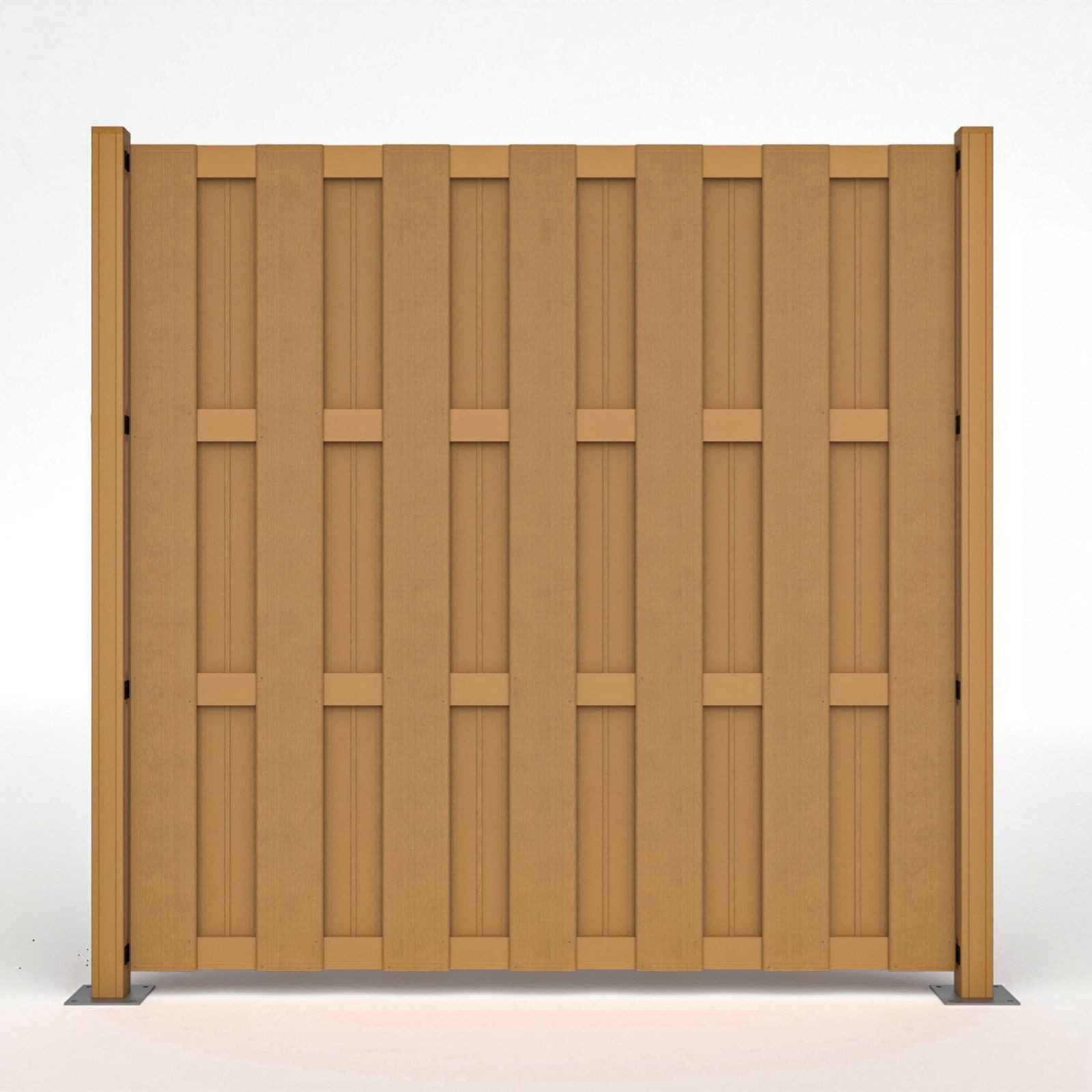 HORI Lamellenzaun, (HORI Lamellenzaun WPC Gartenzaun Sichtschutzzaun Windschutz Lärmschutz)