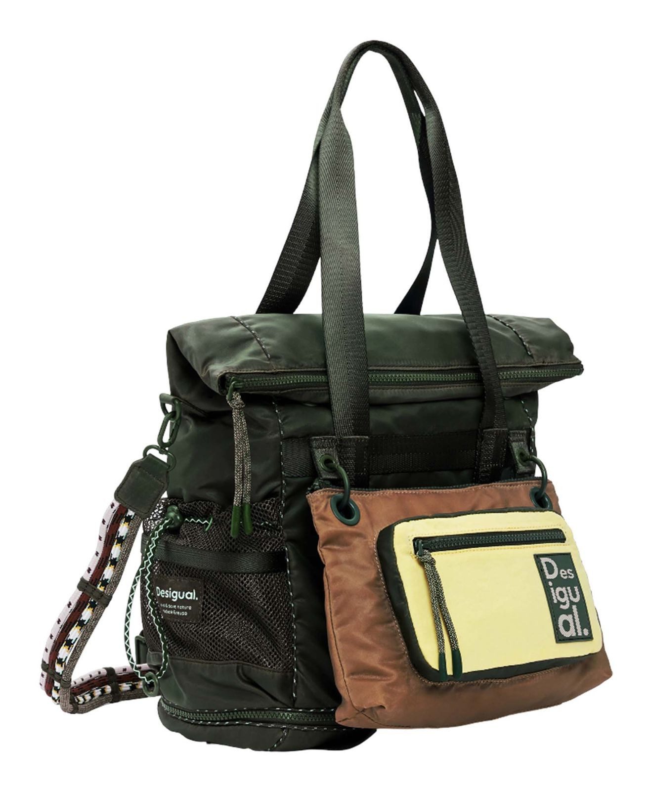 Desigual Schultertasche Neo Grunge Voyager Nylon Backpack (Set, 2-tlg)