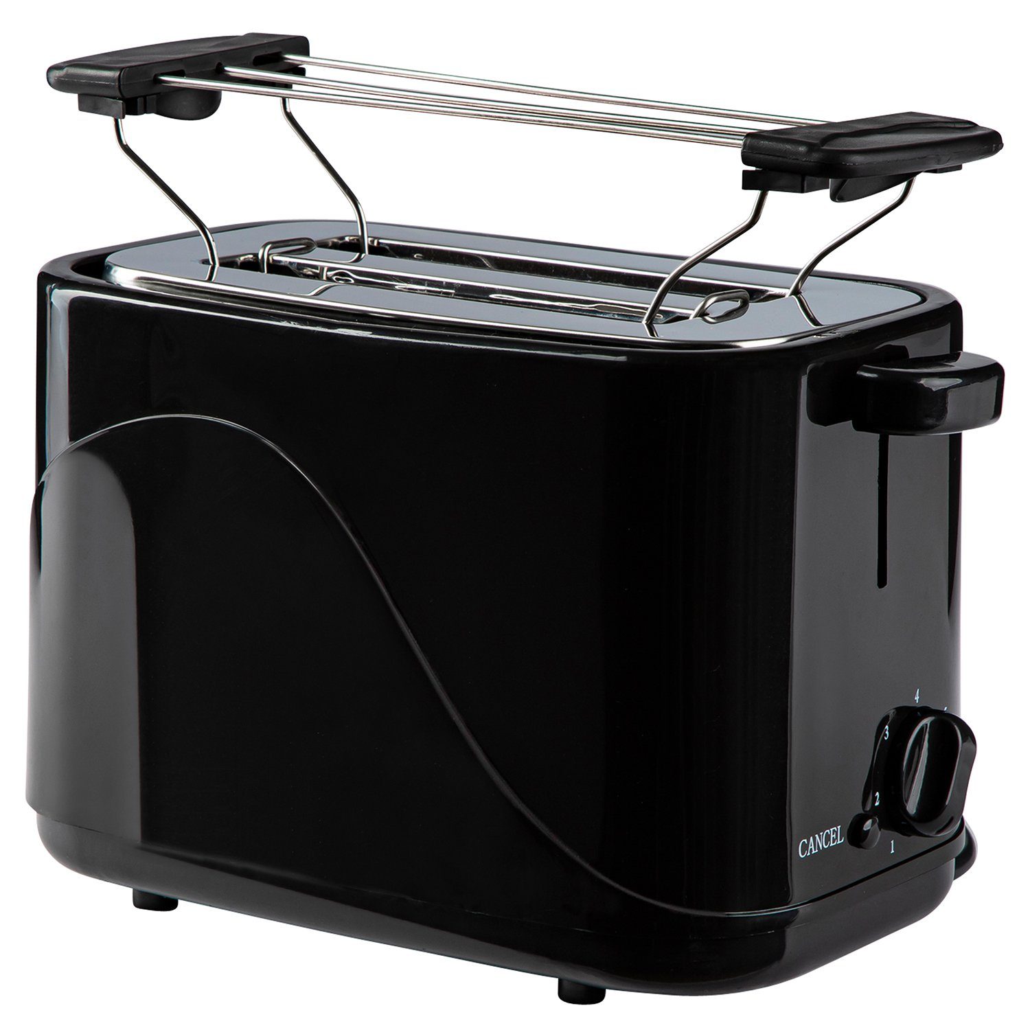SLABO Toaster 700W Brötchenaufsatz, Automatik Toaster Bräunungsstufen, mit 7
