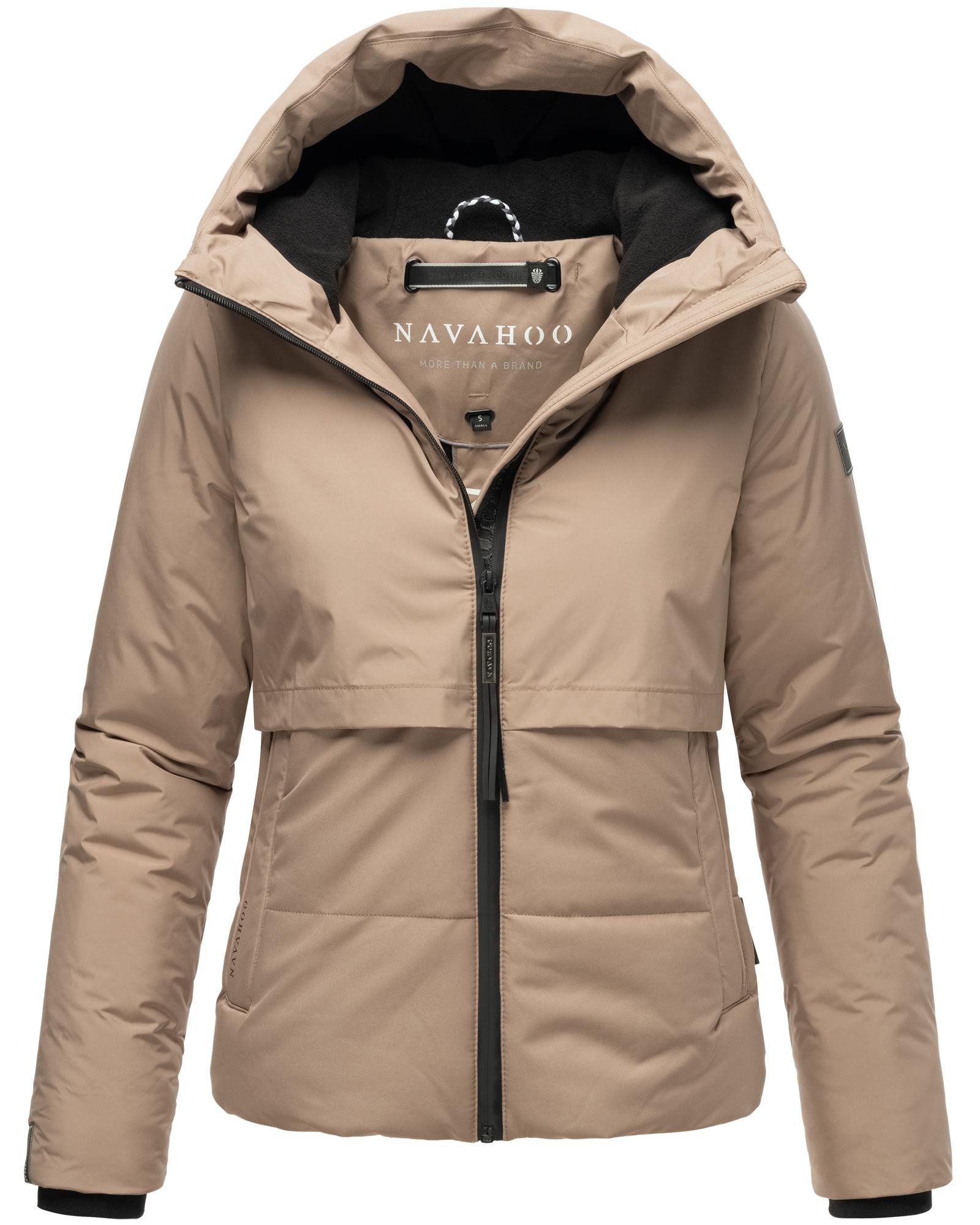 Navahoo Steppjacke Liebesküken XIV modische Damen Winterjacke mit Fleece-Innenfutter