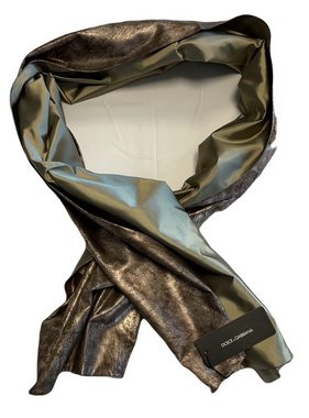 DOLCE & GABBANA Strickschal DOLCE & GABBANA Seiden Tuch Scarf Silk Scarve Seidenschal Foulard Scha