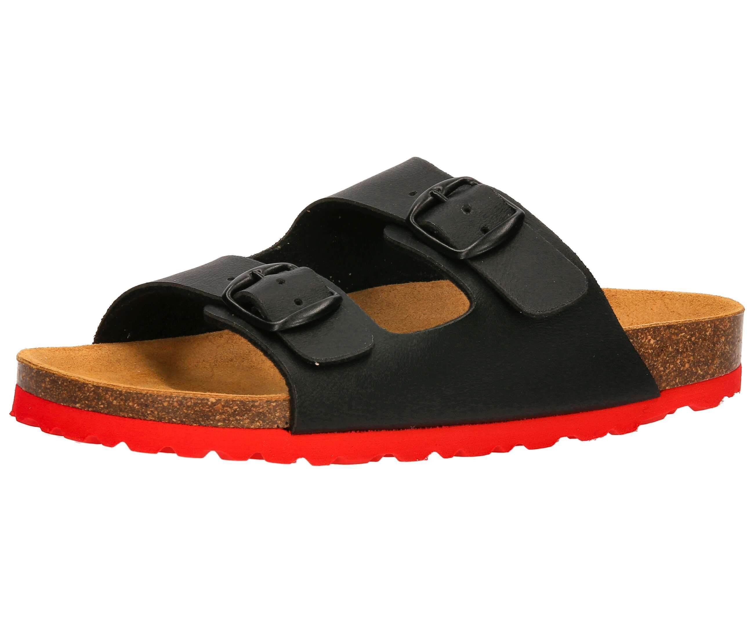 Lico Pantolette Bioline Pantolette Kids schwarz/rot