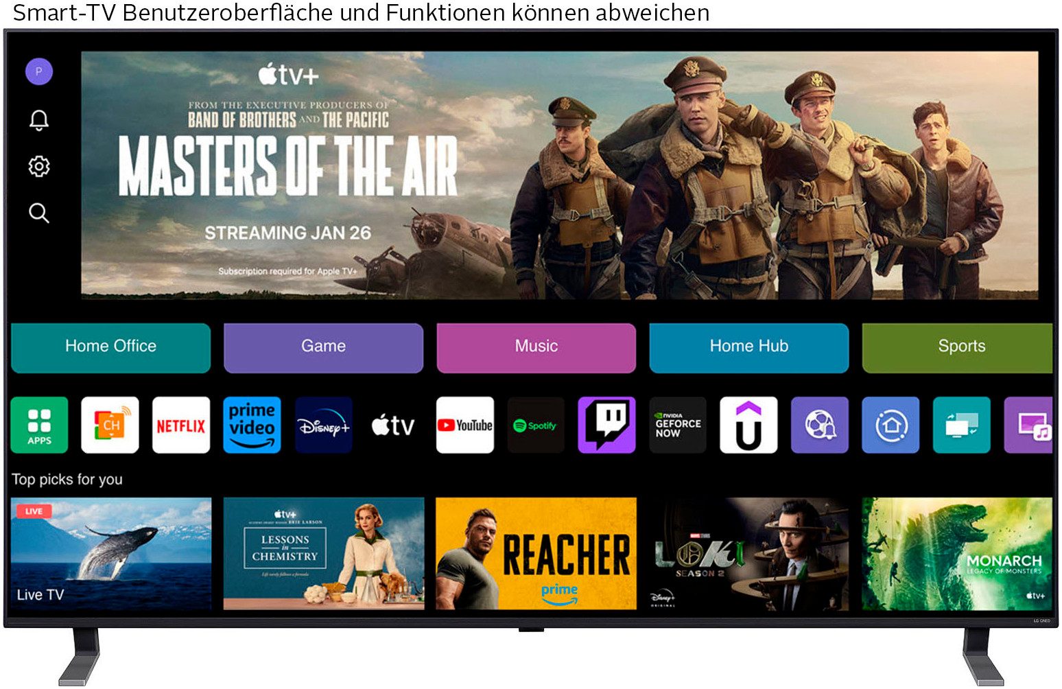 LG 55QNED85T6C QNED-Fernseher (139 cm/55 Zoll, schwarz ! RABATT: 18.25%