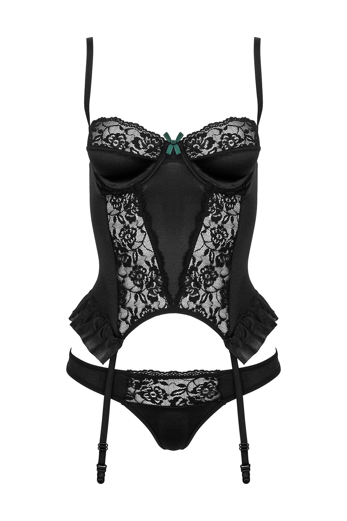 SpaLeXLine Corsage Lagoon Corset schwarz (Set)