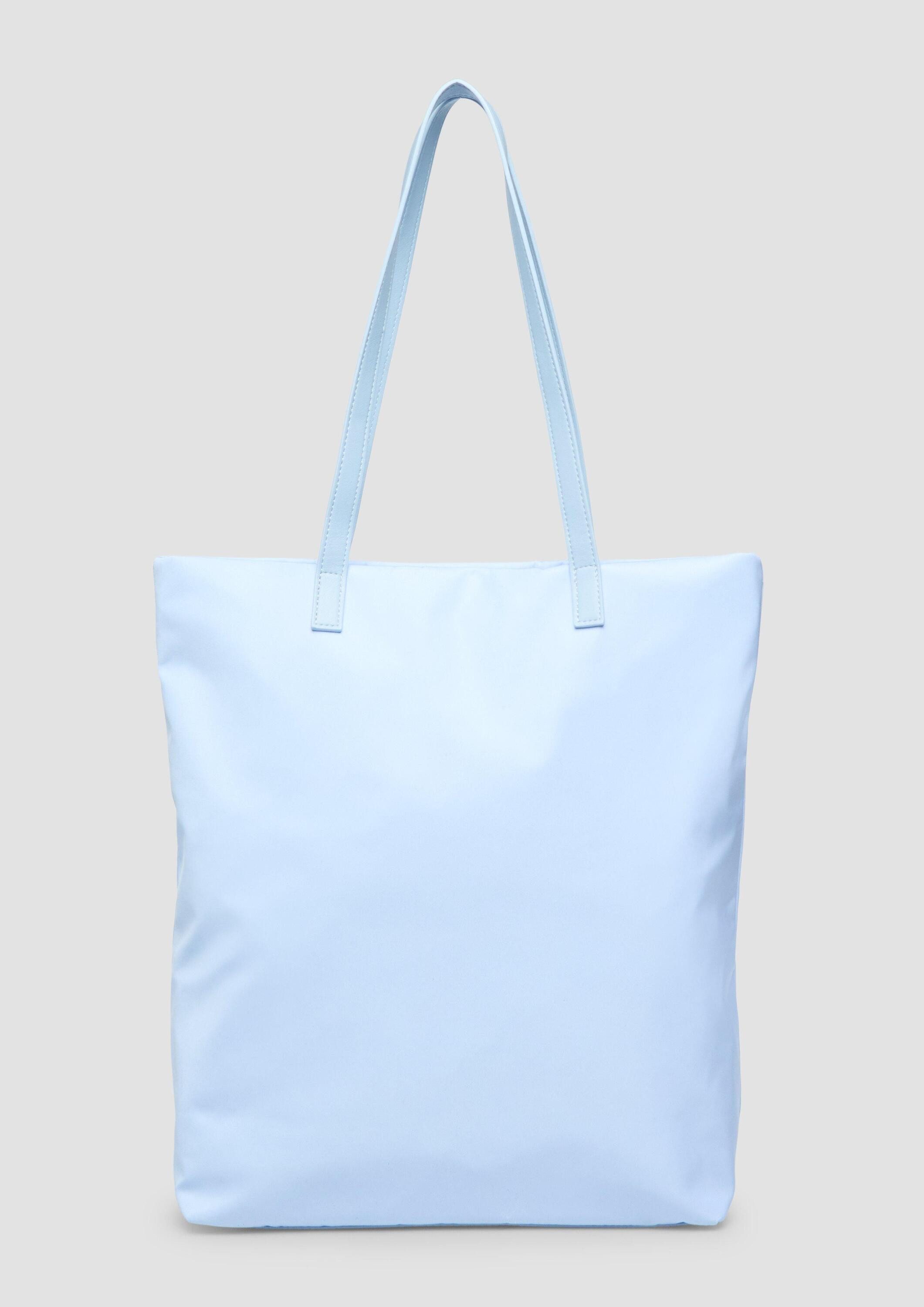 s.Oliver Shopper Tasche, Floral gemusterte Tote-Bag aus Nylon