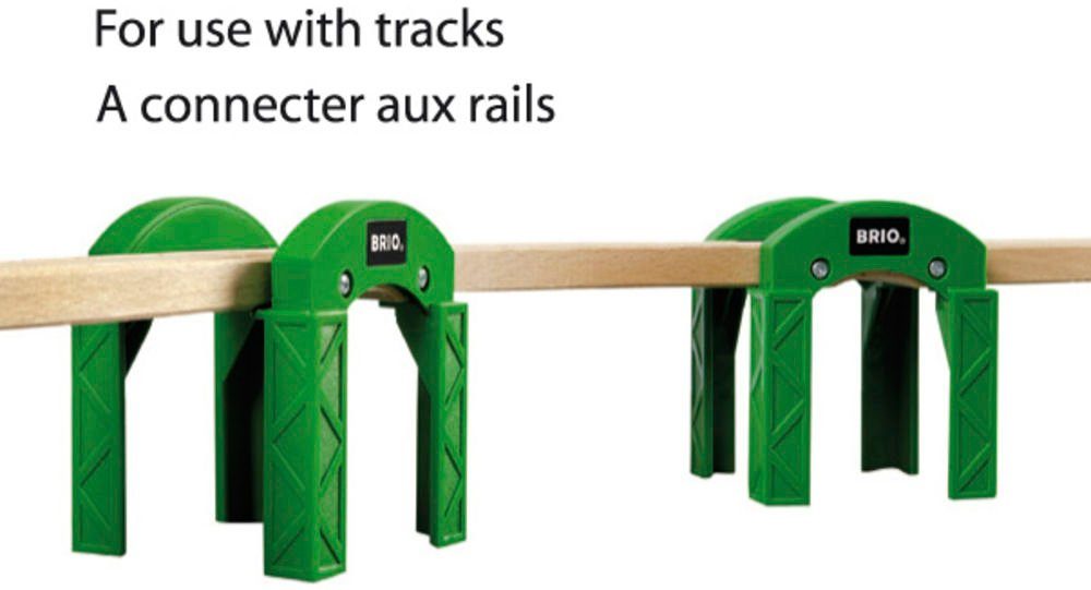 BRIO® Spielzeugeisenbahn-Brücke BRIO® WORLD, Stapelbares Brückensystem