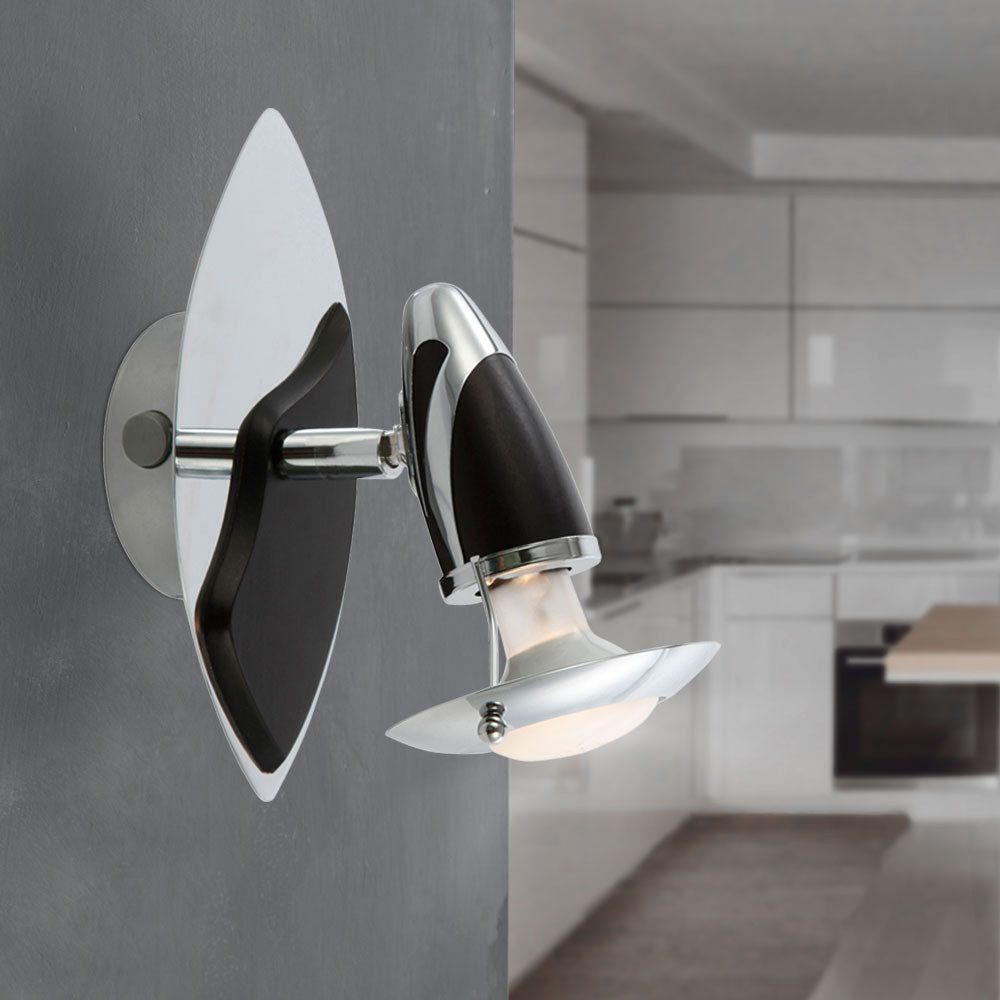 GLOBO LIGHTING Wandleuchte, Leuchtmittel nicht inklusive, Spotleuchte Wandlampe Leuchte Spotstrahler Flurleuchte 2er Set