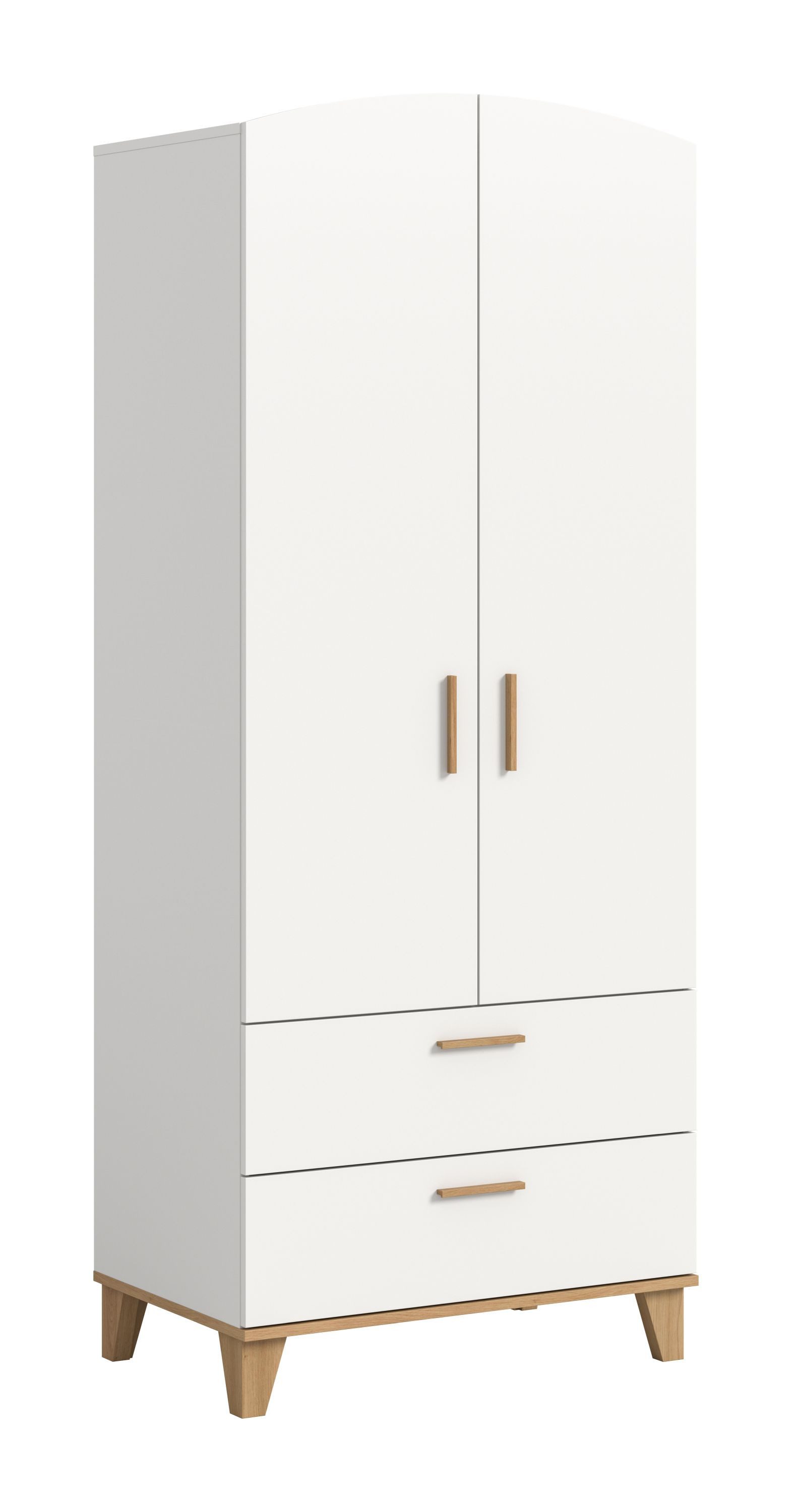 xonox.home Kleiderschrank in weiß B/H/T: 81x198x51 cm