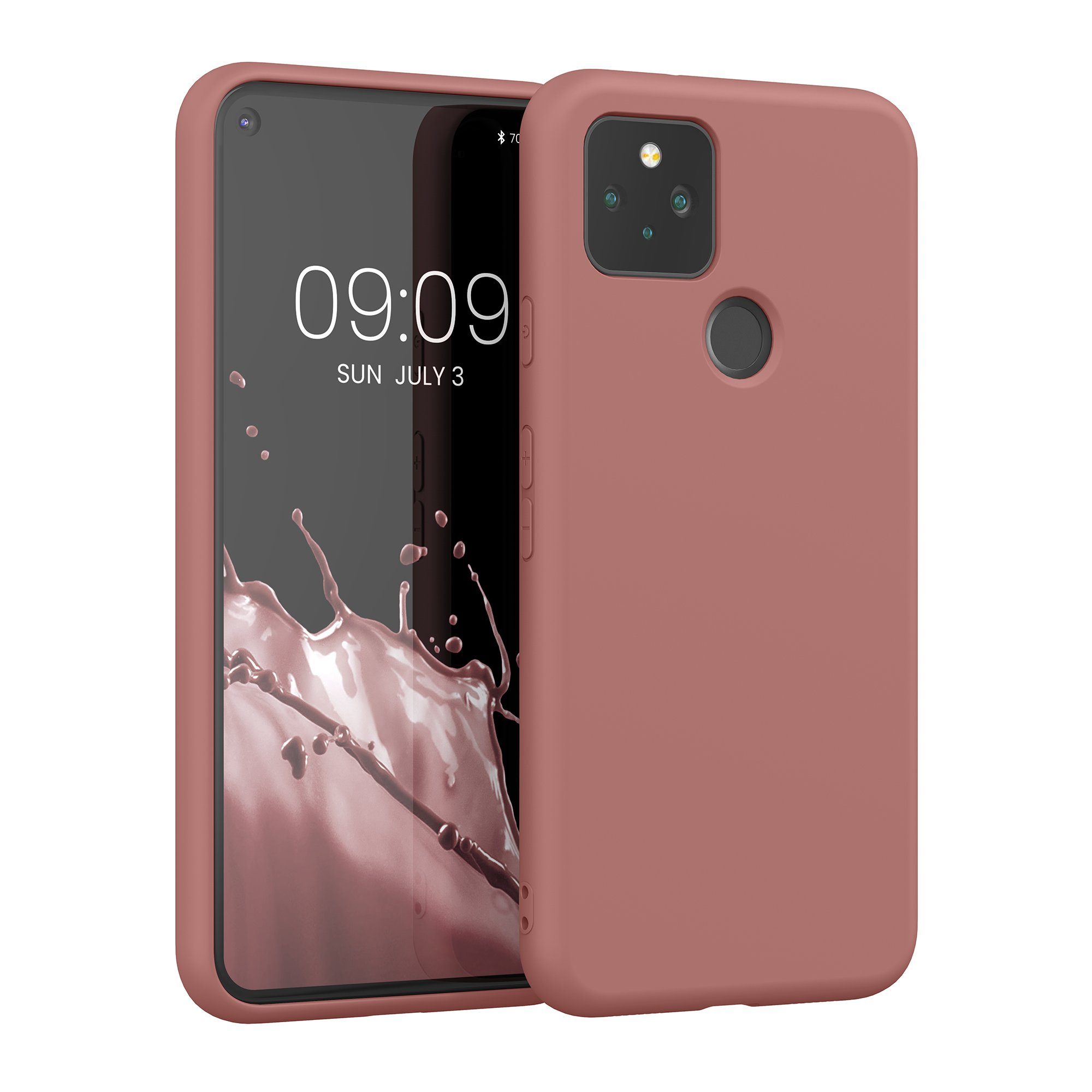 kwmobile Handyhülle Slim Case für Google Pixel 5, Hülle Silikon Handy - Handyhülle gummiert