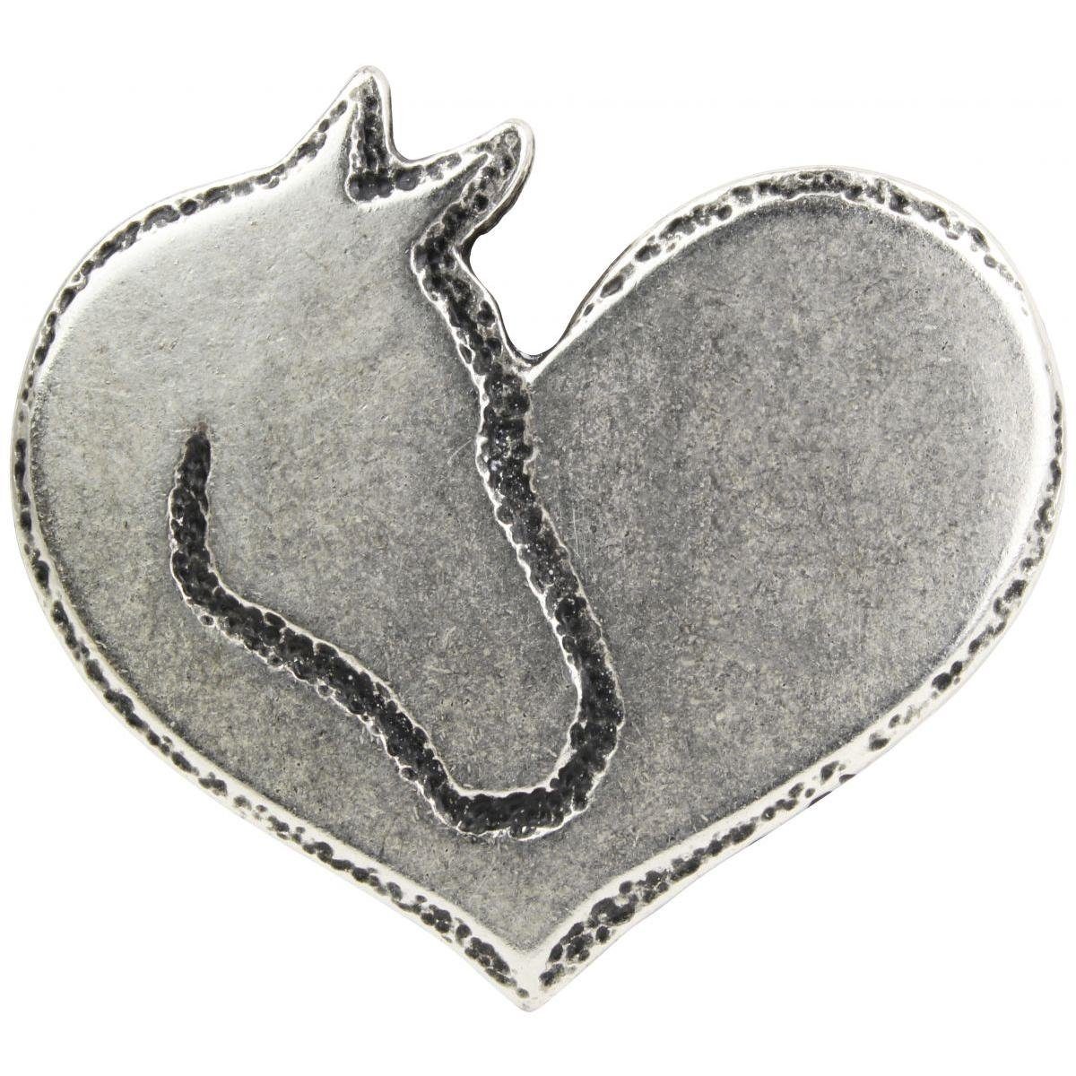 BELTINGER Gürtelschnalle Pferdekopf mit Herz 3,0 cm - Gürtelschließe 30mm - Gürtel bis zu 3cm Altsilber