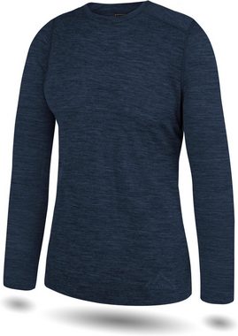 normani Langarmshirt »Damen Merino Langarm-Shirt Mandurah« Ski-Unterwäsche Rundhals Merino Pullover Unterhemd - 100 % Merinowolle
