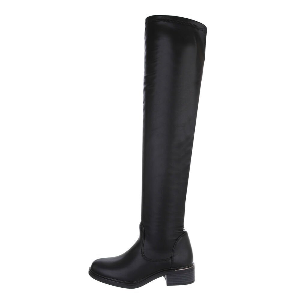 Ital-Design Damen Party & Clubwear Overkneestiefel (84463179) Blockabsatz O günstig online kaufen