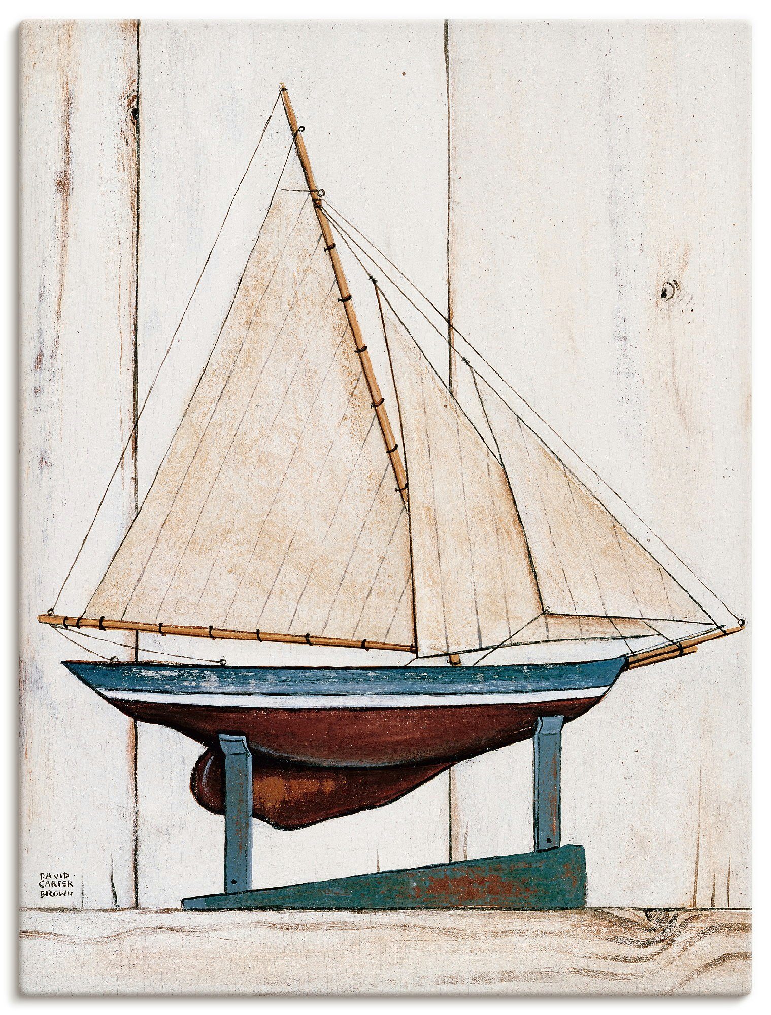 Artland Wandbild Rennjacht, Boote & Schiffe (1 St), als Leinwandbild, Wandaufkleber oder Poster in versch. Größen