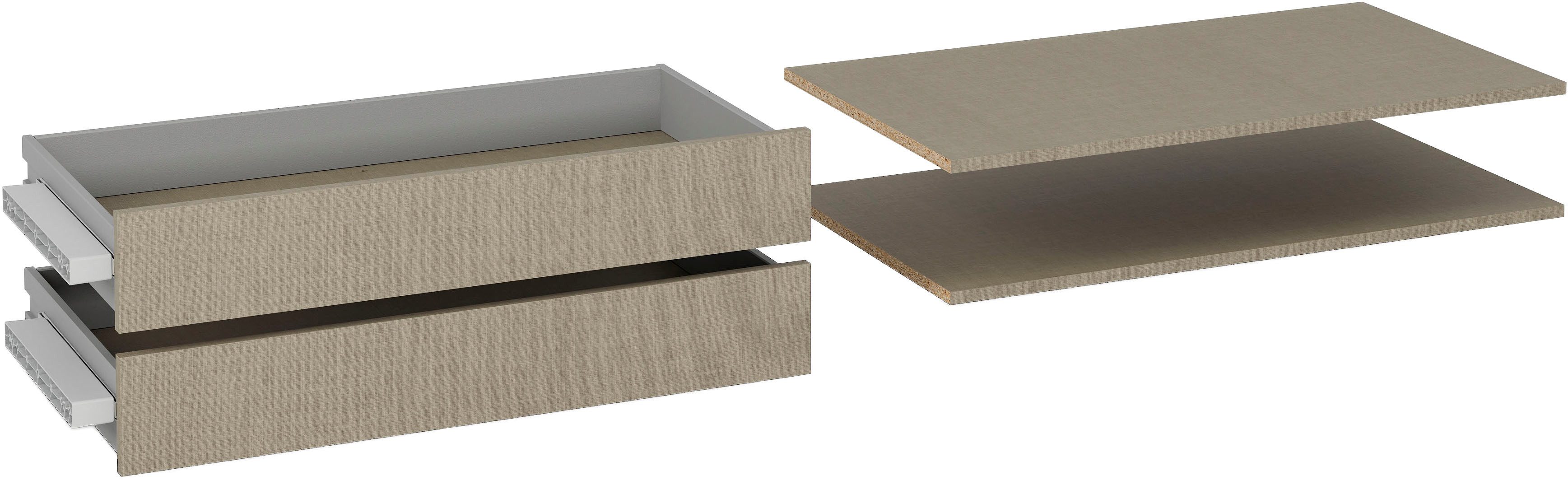 rauch Schubladeneinsatz Koluna, 2 Вставки для ящиков mit 2 Fachböden 88 cm für Schwebetürenschränke