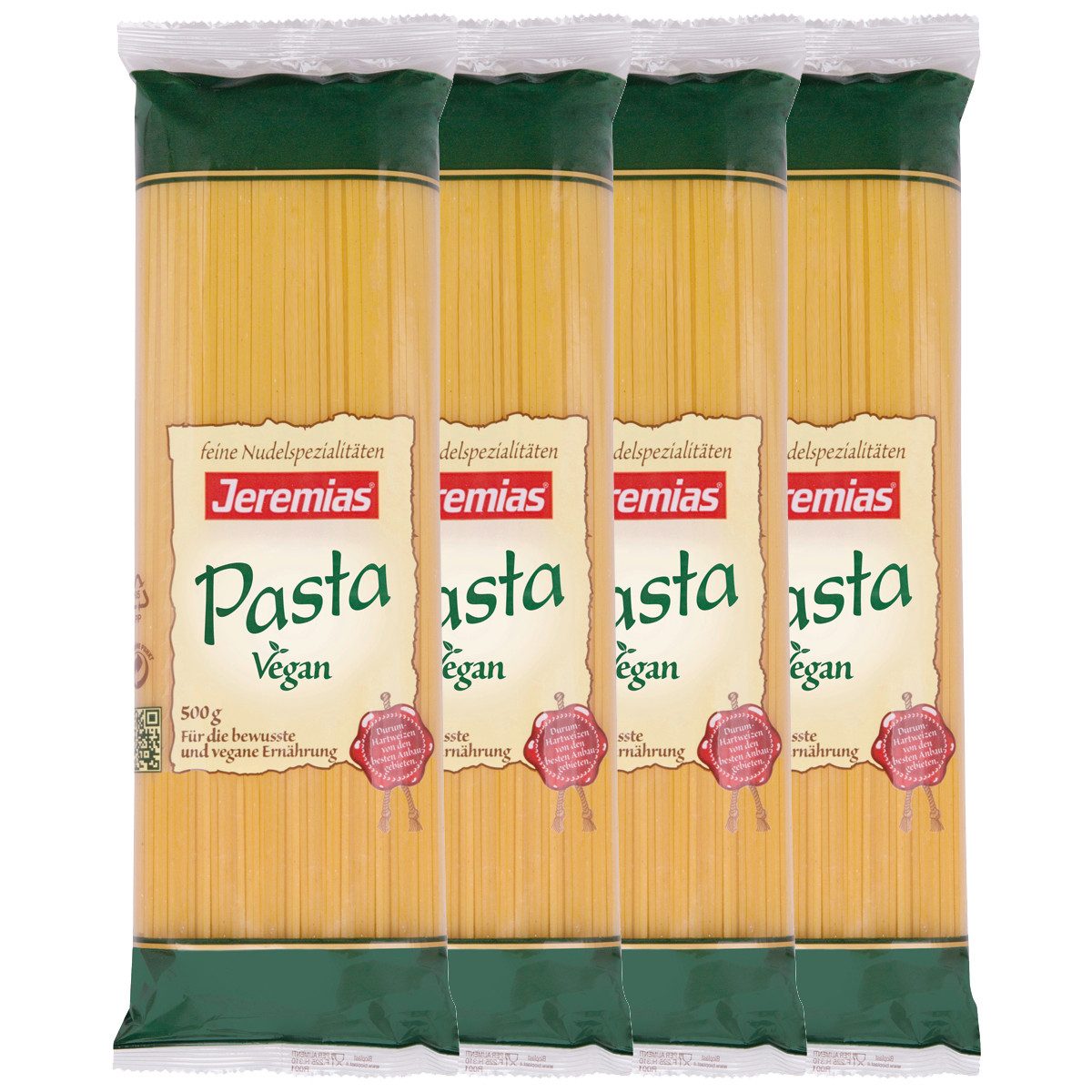 Jeremias Nudeln, Jeremias Spaghetti Pasta Nudeln aus Hartweizengriess 500g 4er Pack