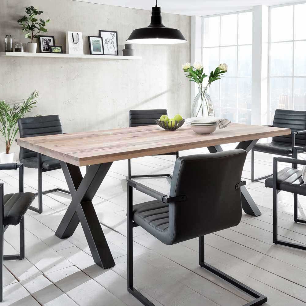 Pharao24 Esstisch Belliona, aus Massivholz