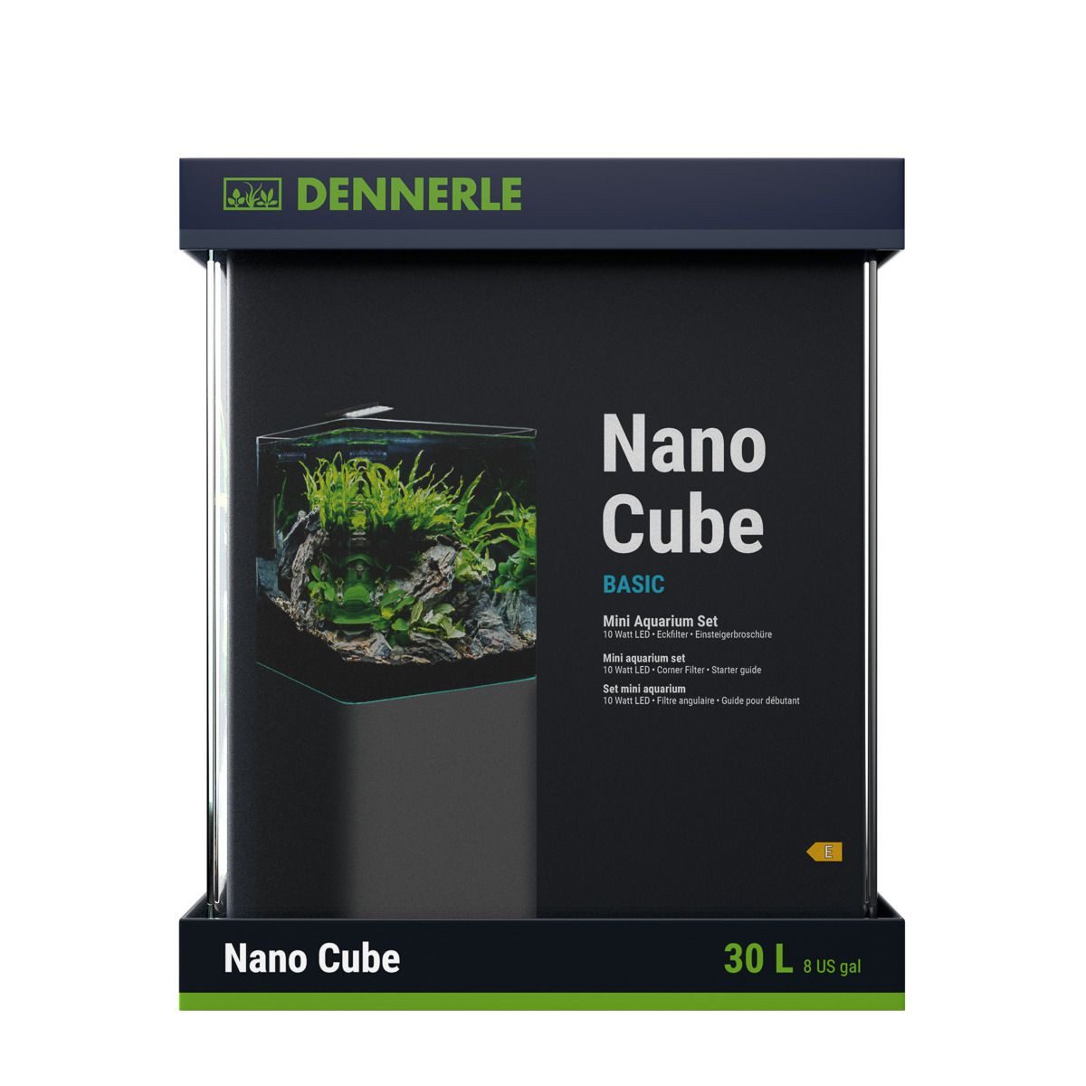 Aquarium Dennerle 3305 Nano Cube Basic 30 L Aqua Mini Abgerundete Frontscheibe