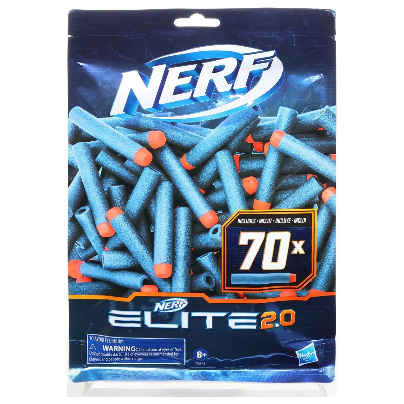 Hasbro Blaster Nerf Elite 2.0 Darts 70er Nachfüllpack, Das große Nerf Elite 2.0 Nachfüllpack enthält 70 originale Darts f