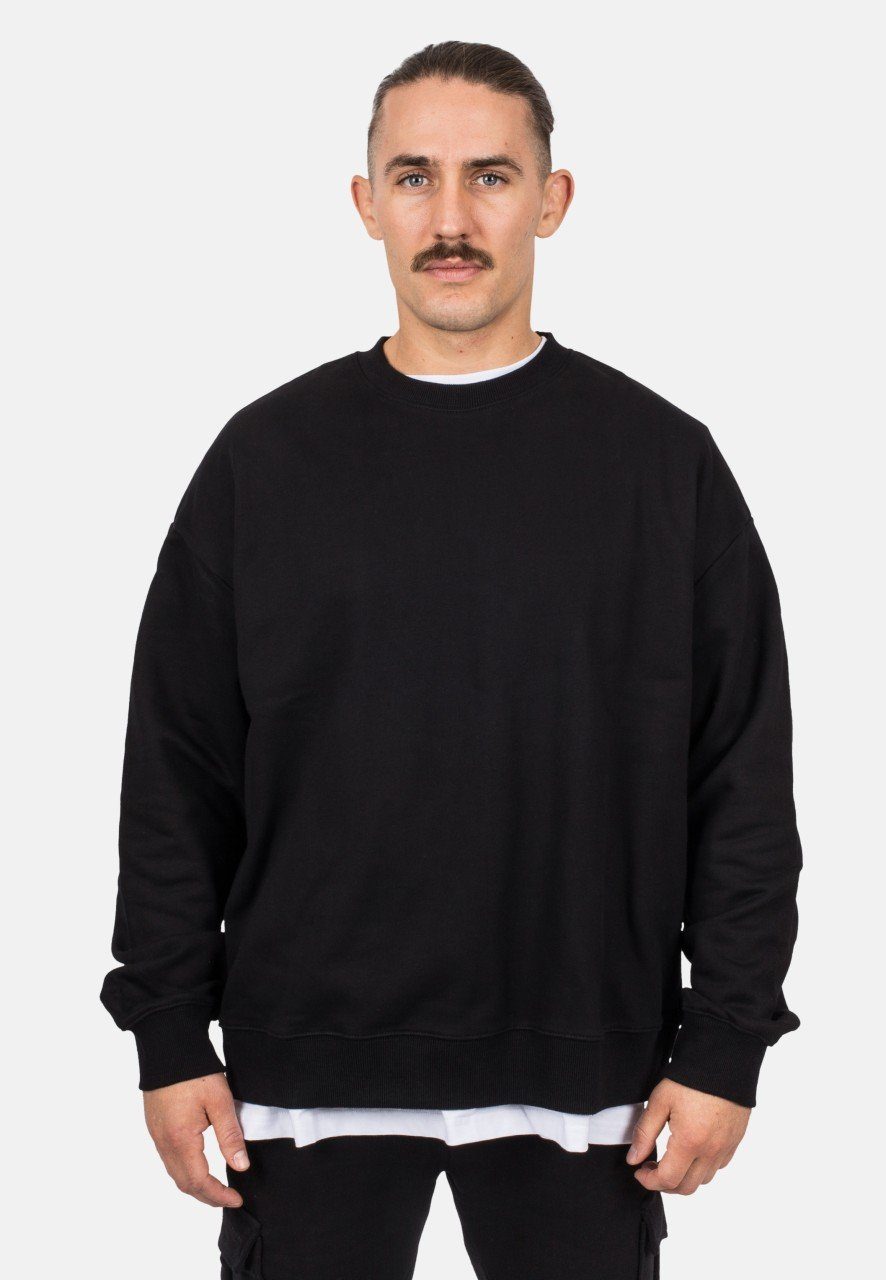 Blackskies Hoodie Oversized Heavyweight Crewneck - XX-Large Schwarz Sweater