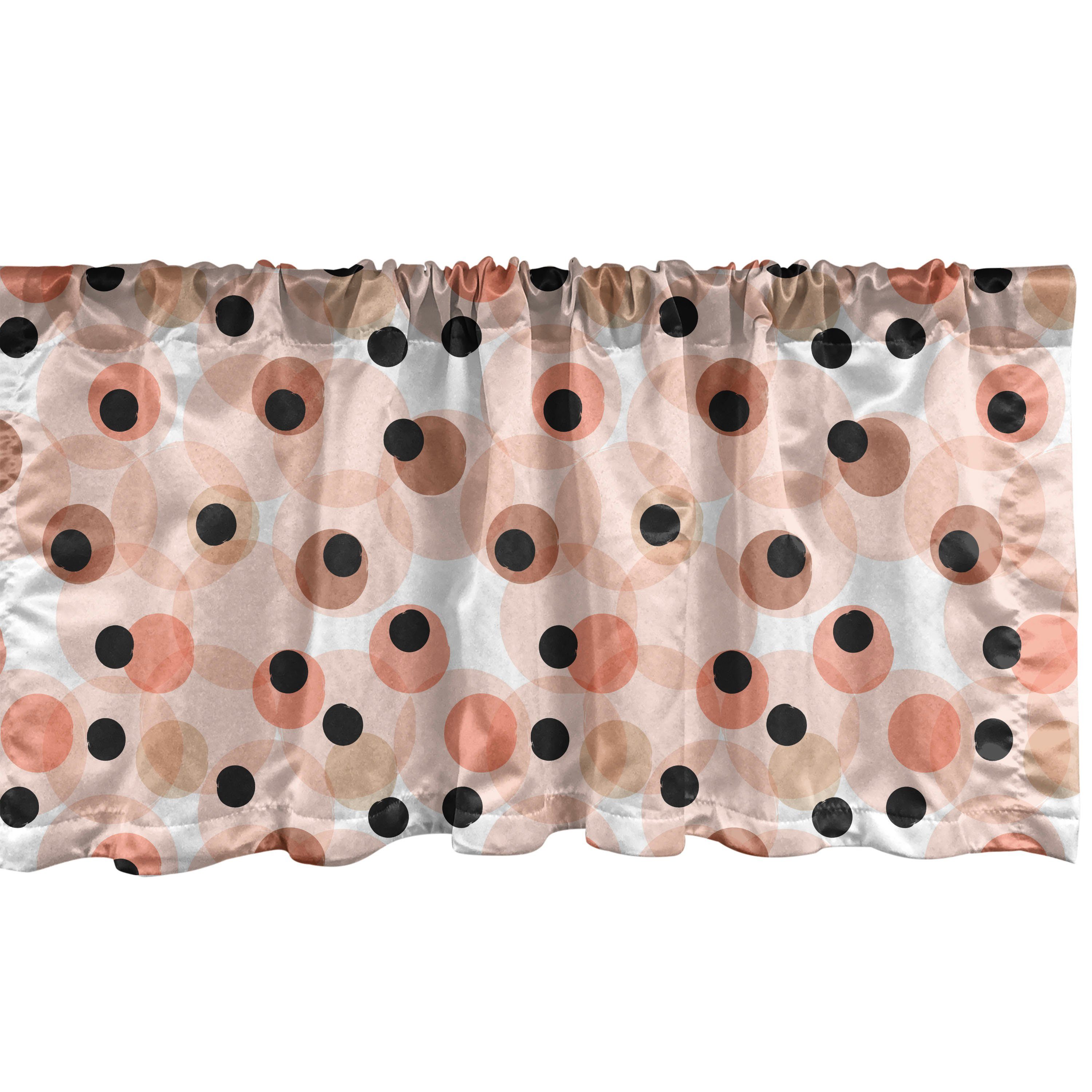 Scheibengardine Vorhang Volant Stangentasche, Formen für Rund Abstrakt Komplizierte Microfaser, Schlafzimmer Küche Dekor mit Abakuhaus