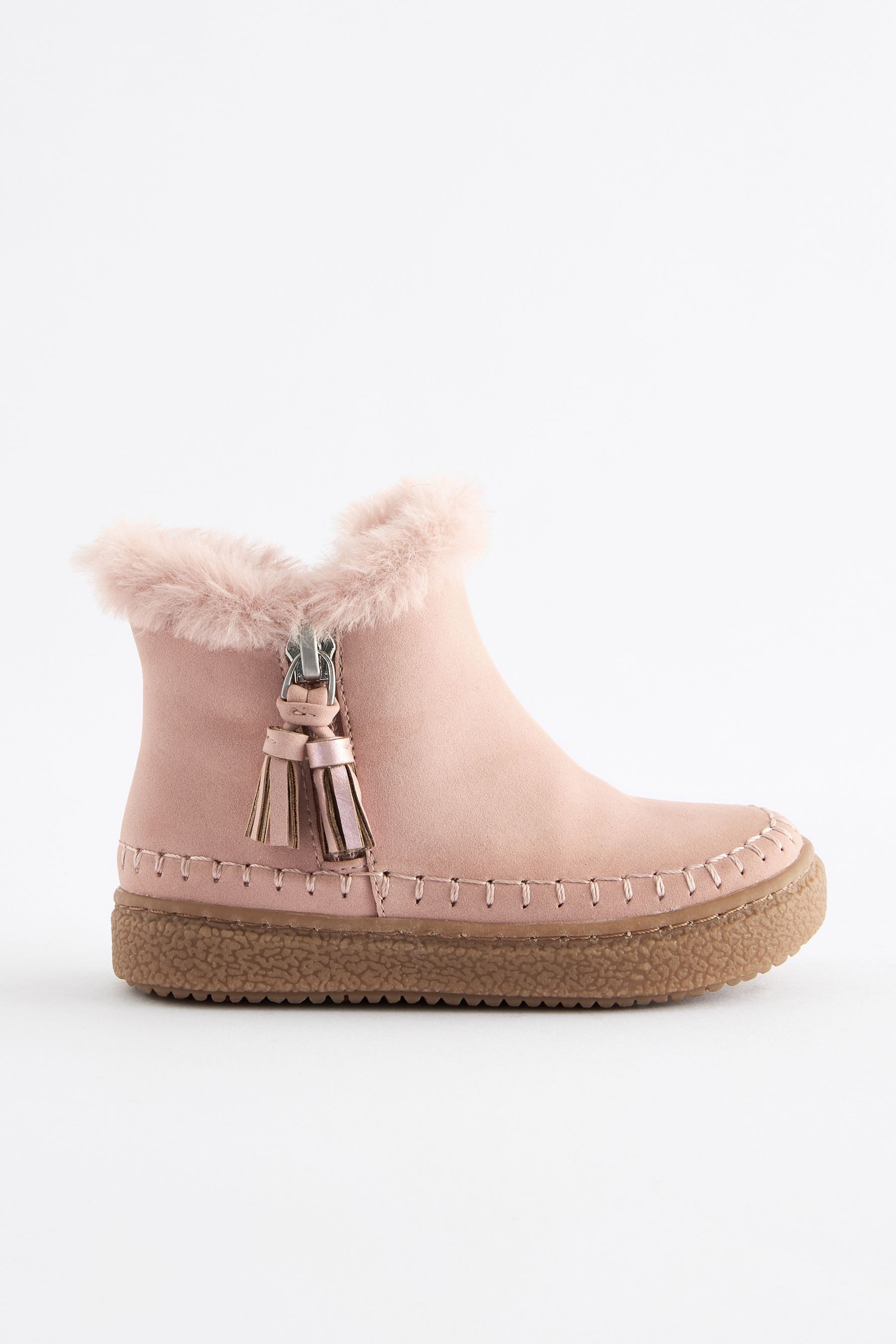 Next Stiefel mit Kunstfellfutter und Fransen günstig online kaufen