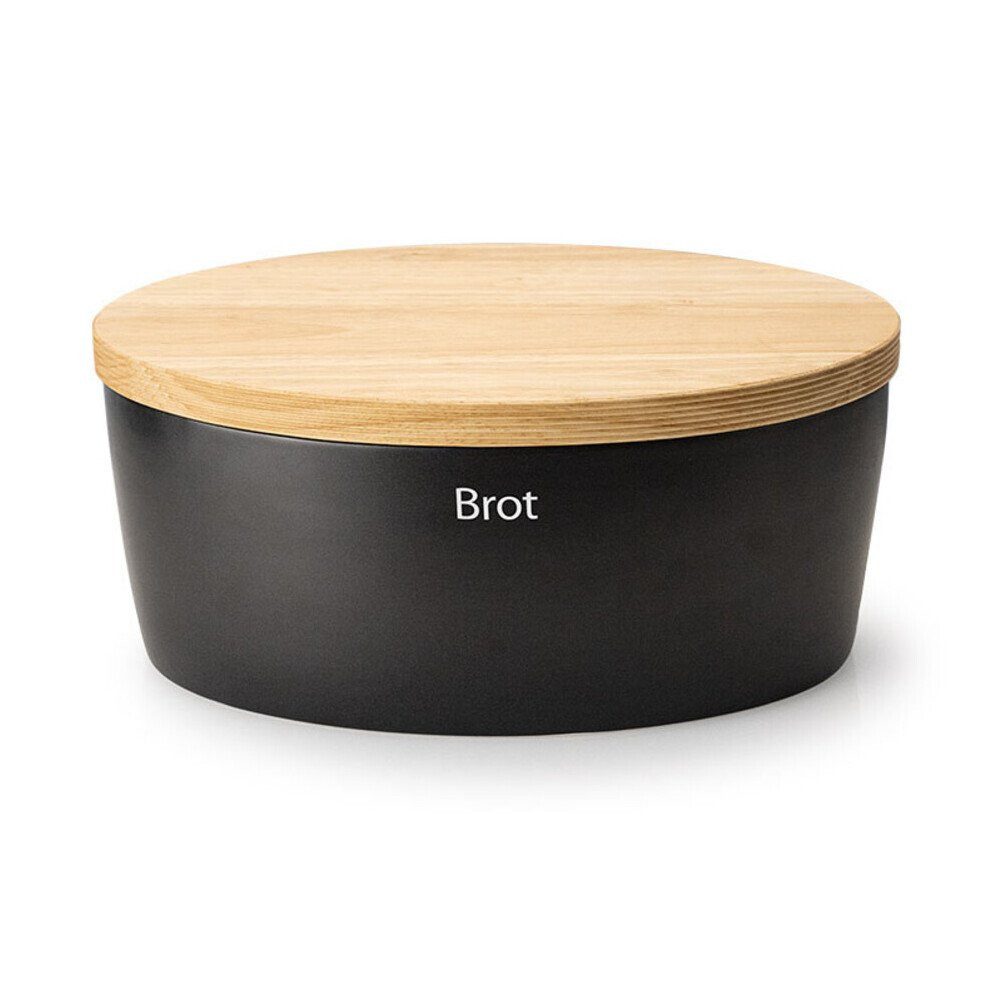 Continenta Bräter Brottopf 36x23x16 cm schwarz, Keramik (1-tlg), Keramik, schwarz