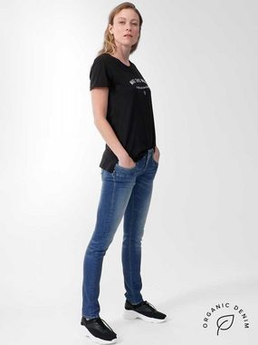 Herrlicher Slim-fit-Jeans Piper Schmale Hüftjeans aus Candiani Denim, Fit: Superslim, Niedrige Leibhöhe