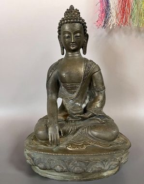 Asien LifeStyle Buddhafigur Buddha Figur Bronze Siddharta Gautama - 31cm groß