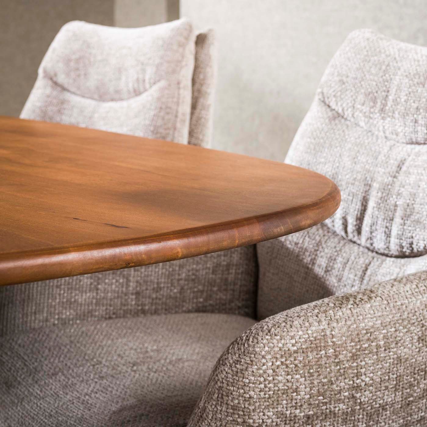 Maison ESTO Esstisch Esszimmertisch „Nordwood Oval“ Mangoholz mit Spinnenfuß 180 o. 215 cm (kein Set), In zwei Größen erhältlich