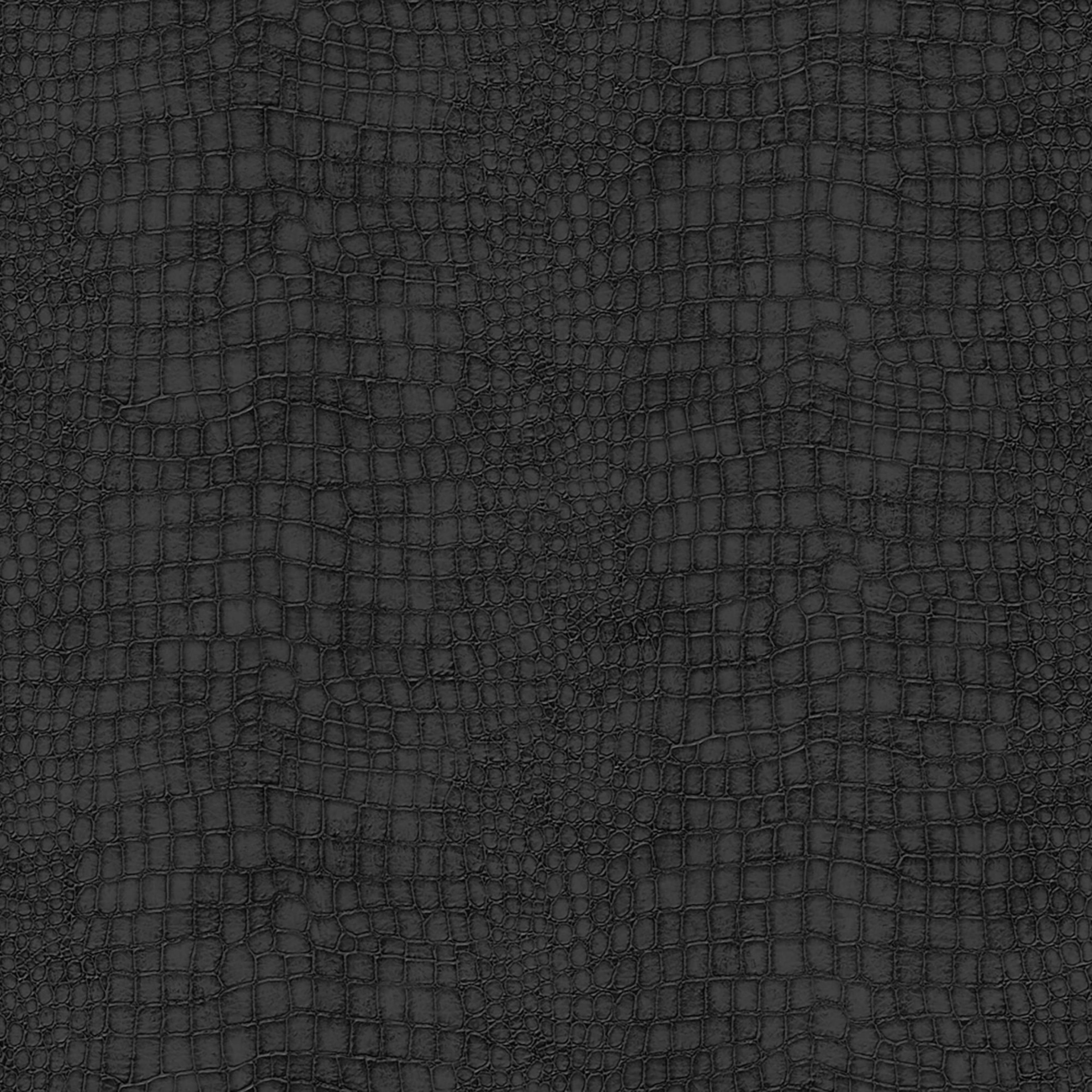 Superfresco Easy Vliestapete Krokodil, geprägt, animal print, (1 St), Schwarz - 10m x 52cm