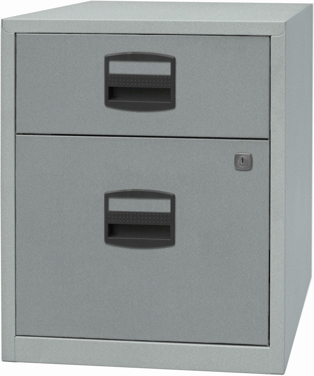Bisley Home Hängeregisterschrank Hängeregistraturschrank 2 Schübe 1-bahnig silber