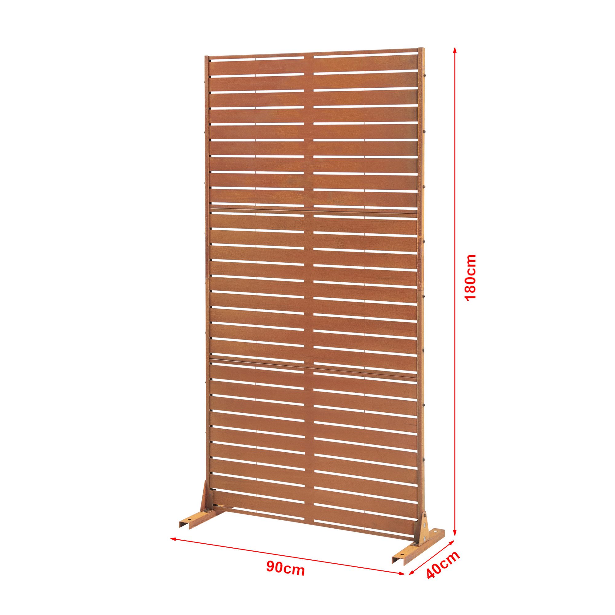 casa.pro Raumteiler, »Nodepp« Trennwand Cortenstahl 180 x 90 cm Edelrost
