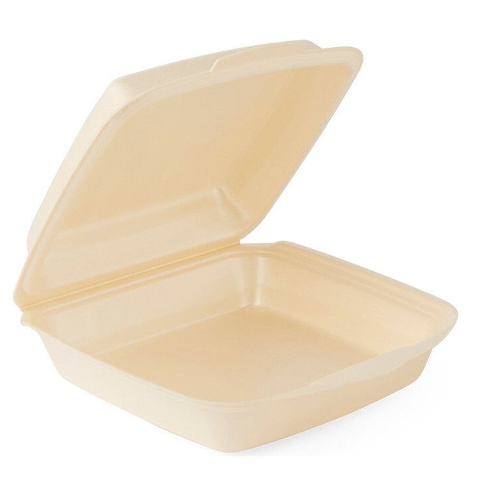 SWS Lunchbox Gourmet-Box / Menübox XPS 230 x 225 x 75 mm beige 200 Stk.