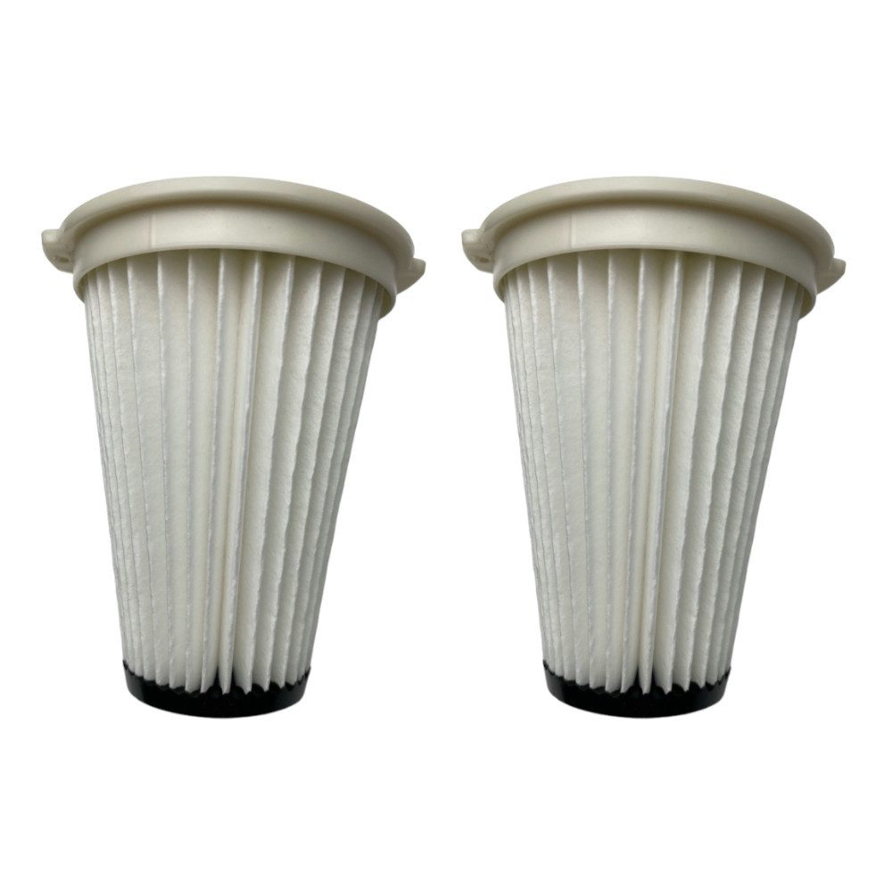 Trade-Shop Ersatzfilter Faltenfilter 2x passend für Einhell TE-SV 18 Li Akku-Stielstaubsauger, Zubehör für Einhell 2351266, Für die Reinigung der Abluft / wiederverwendbar, waschbar