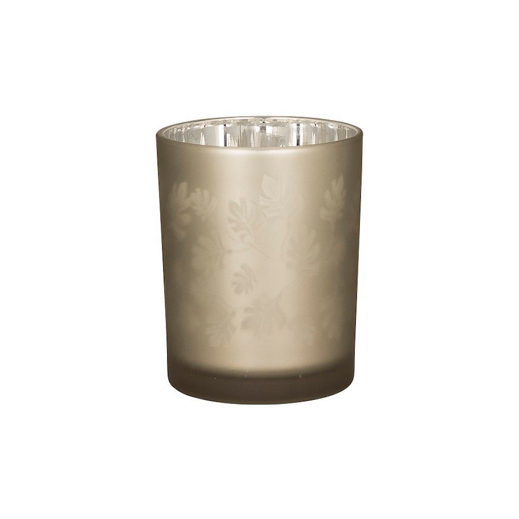 Broste Copenhagen Windlicht Hurricane Leaf Glas